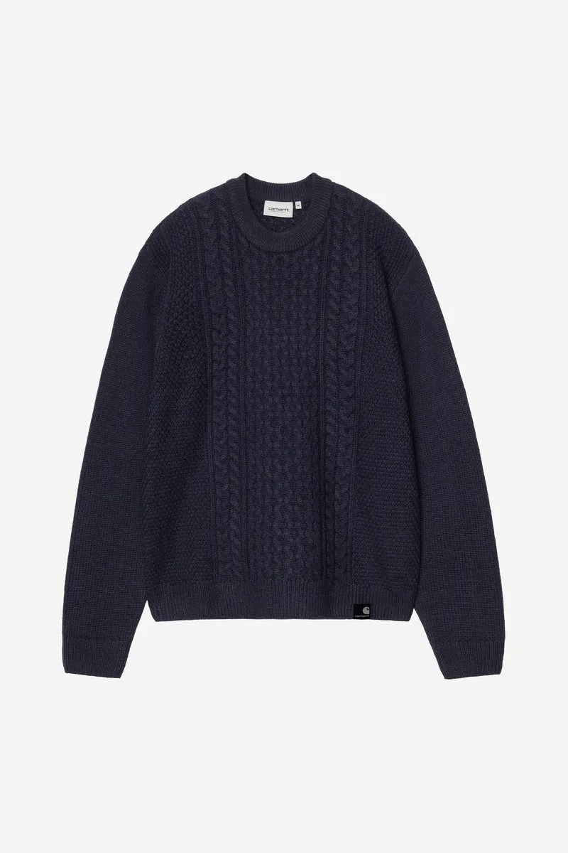 Carhartt Wip CASTER KNIT SWEATER Dark Navy