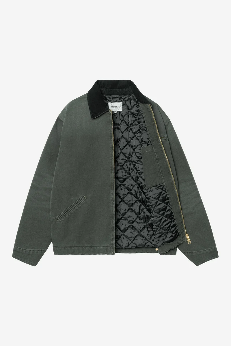 Carhartt Wip OG DETROIT JACKET Raven / Black stone canvas