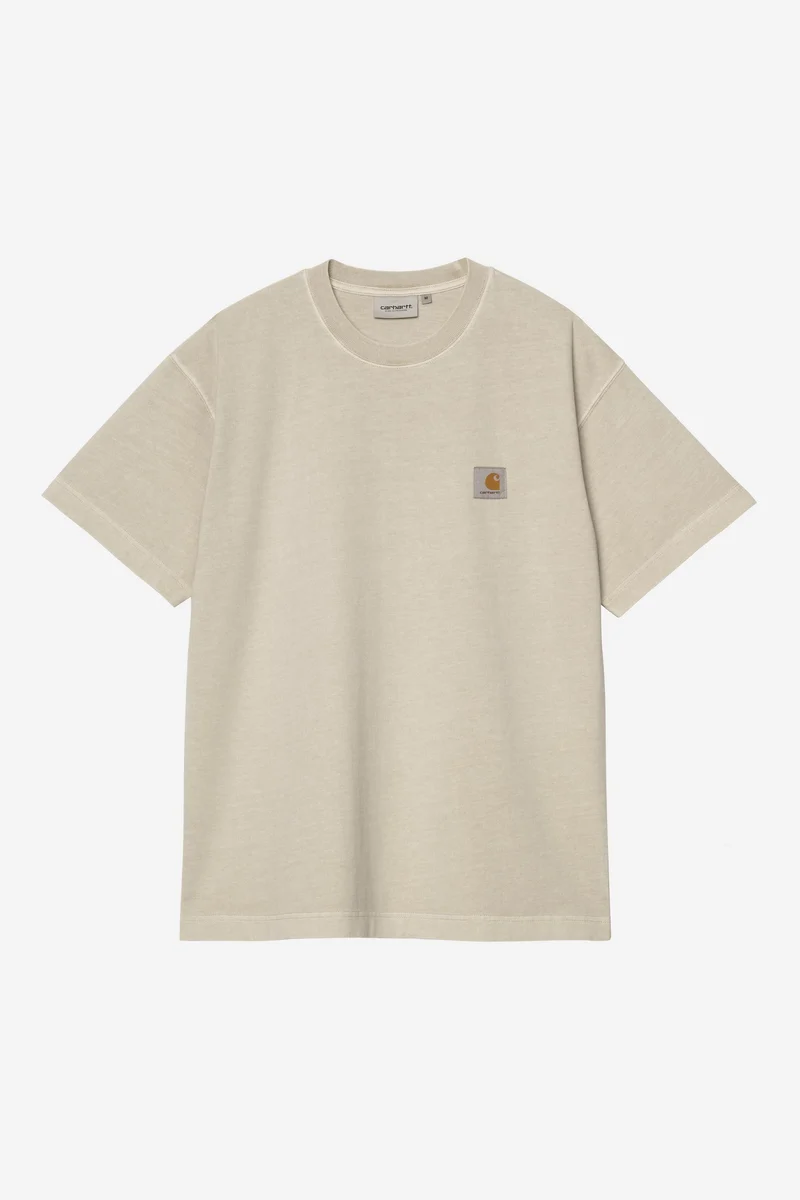 Carhartt Wip VISTA S/S TEE Fleur De Sel garment dyed