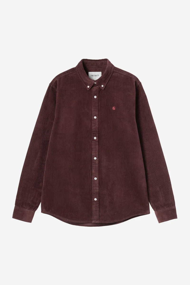 Carhartt Wip MADISON CORD L/S SHIRT Amarone