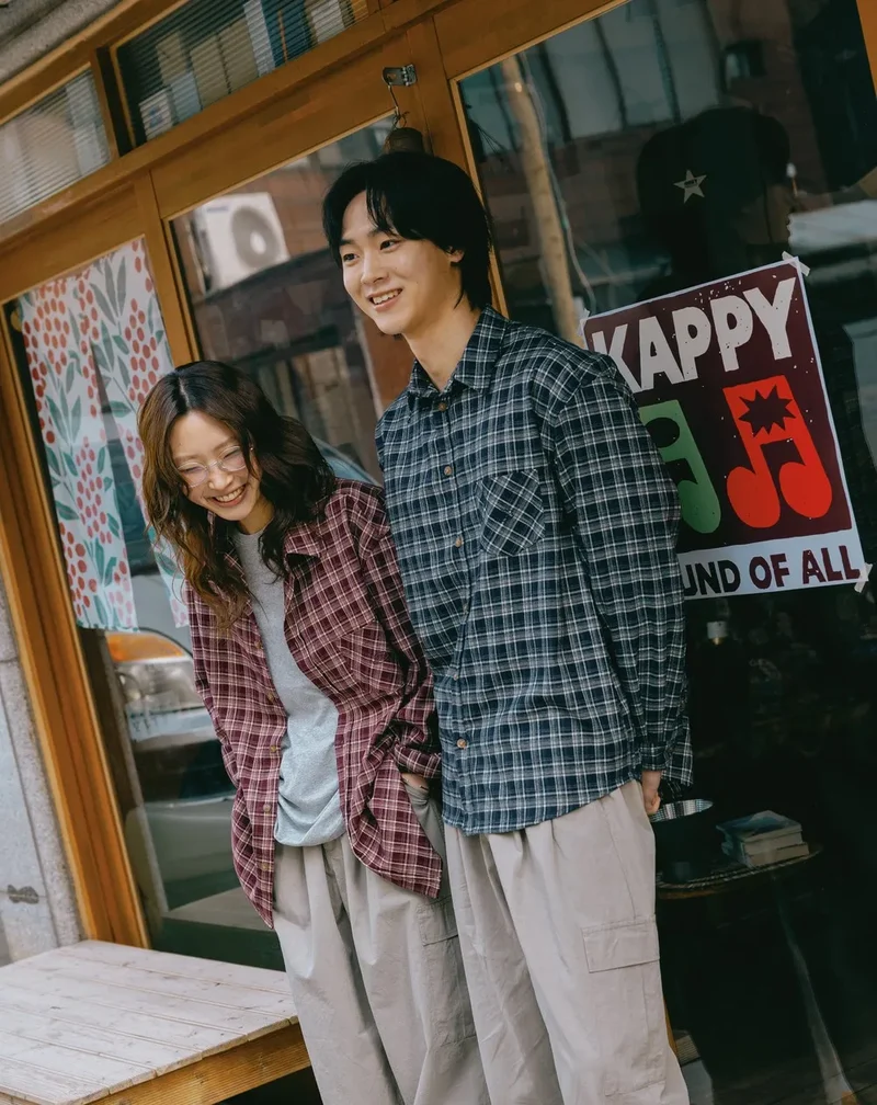 Flannel Check Shirt - Navy