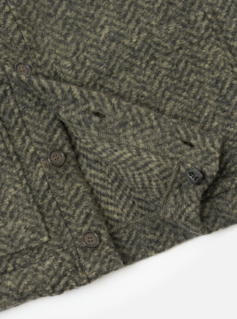 Raven Fleece Advance Cardigan - Olive