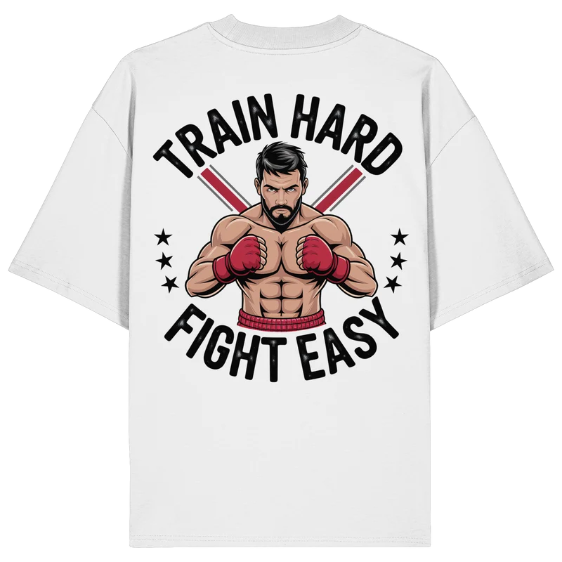 Train Hard Muaythai No11 - Organic Oversize Shirt