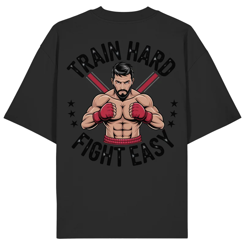 Train Hard Muaythai No11 - Organic Oversize Shirt