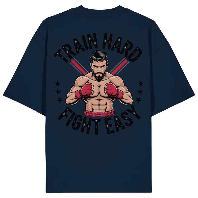 Train Hard Muaythai No11 - Organic Oversize Shirt