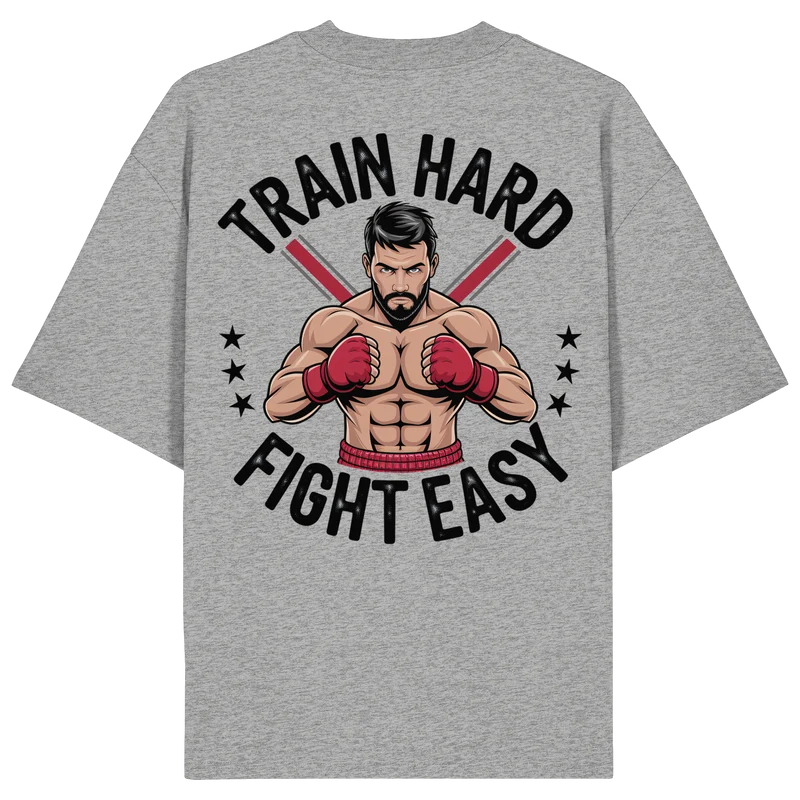 Train Hard Muaythai No11 - Organic Oversize Shirt