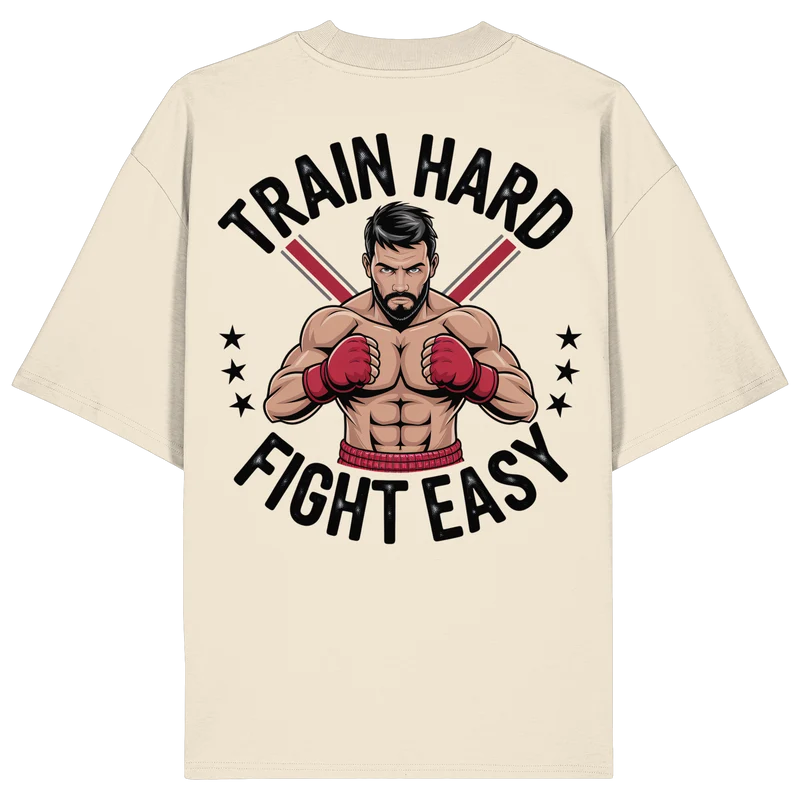 Train Hard Muaythai No11 - Organic Oversize Shirt