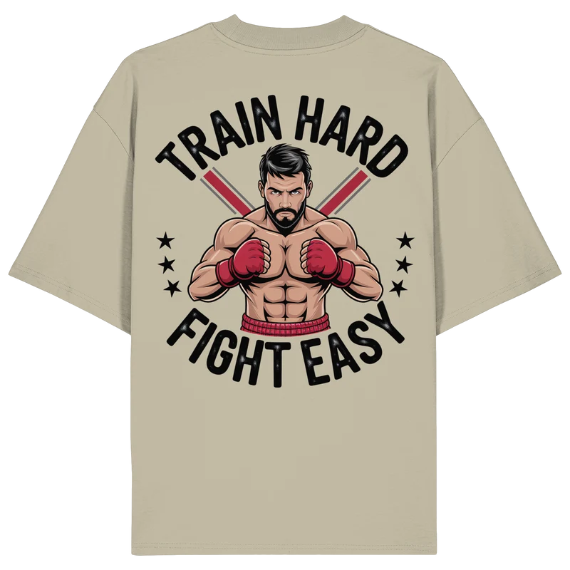 Train Hard Muaythai No11 - Organic Oversize Shirt