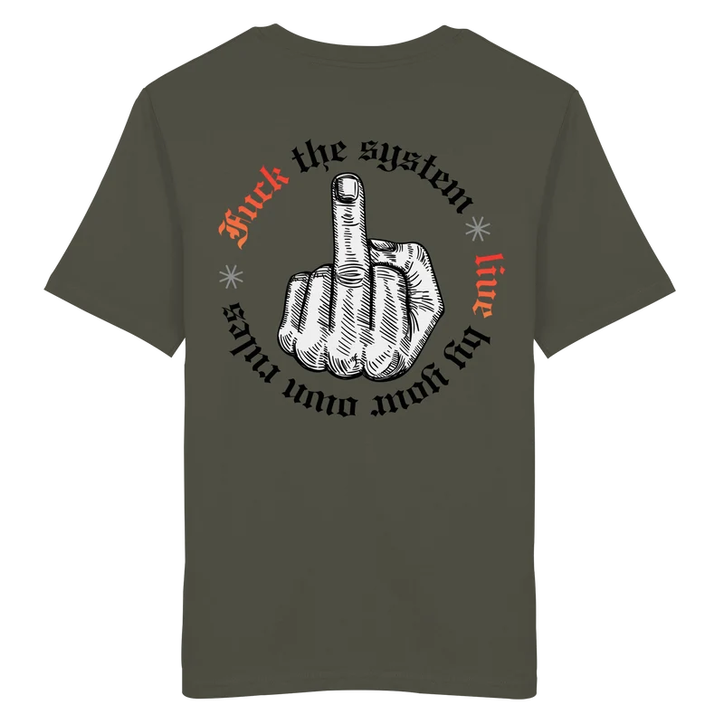 Fuck The System Gold No48 - Organic Shirt