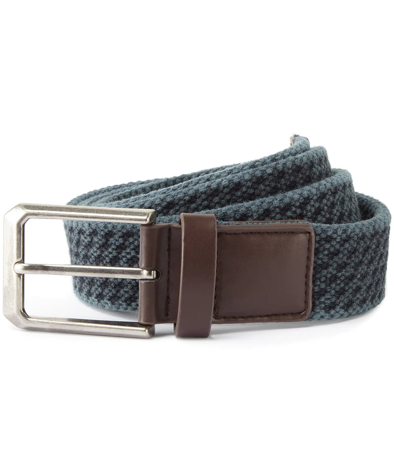 Navy - Men's vintage wash canvas belt
