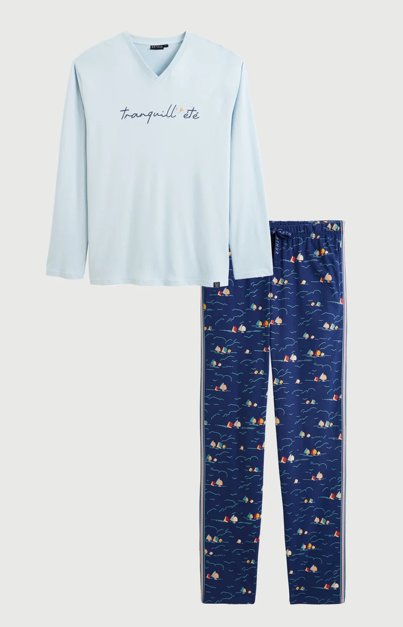 Pyjama en jersey de coton léger - Tranquill'été