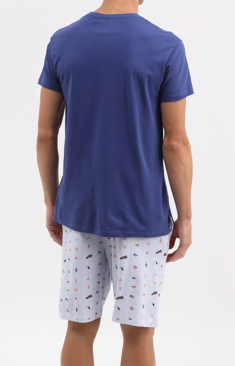 Pyjashort en jersey de coton léger - Mode vacances ON