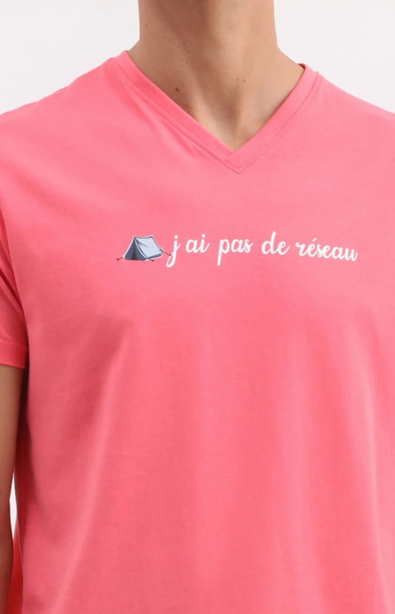 Pyjashort en jersey de coton léger - J'ai pas de réseau