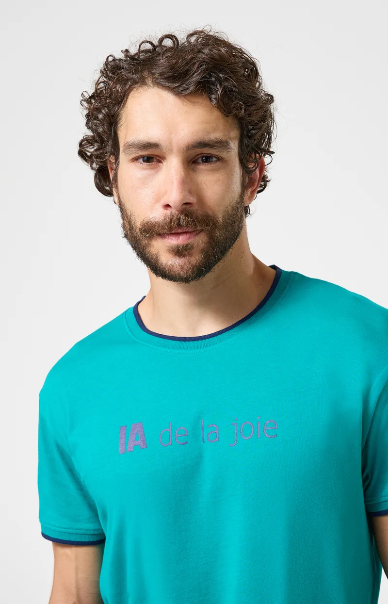 Pyjashort en jersey de coton léger - IA de la joie