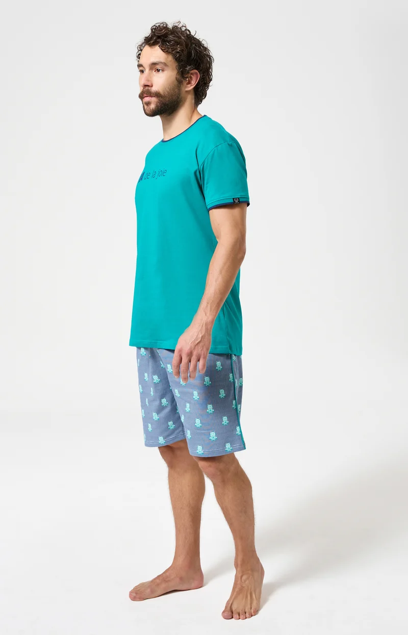 Pyjashort en jersey de coton léger - IA de la joie