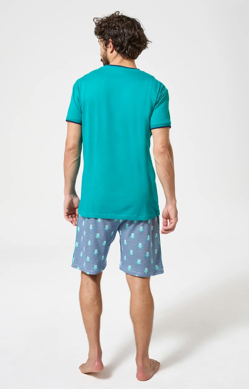 Pyjashort en jersey de coton léger - IA de la joie