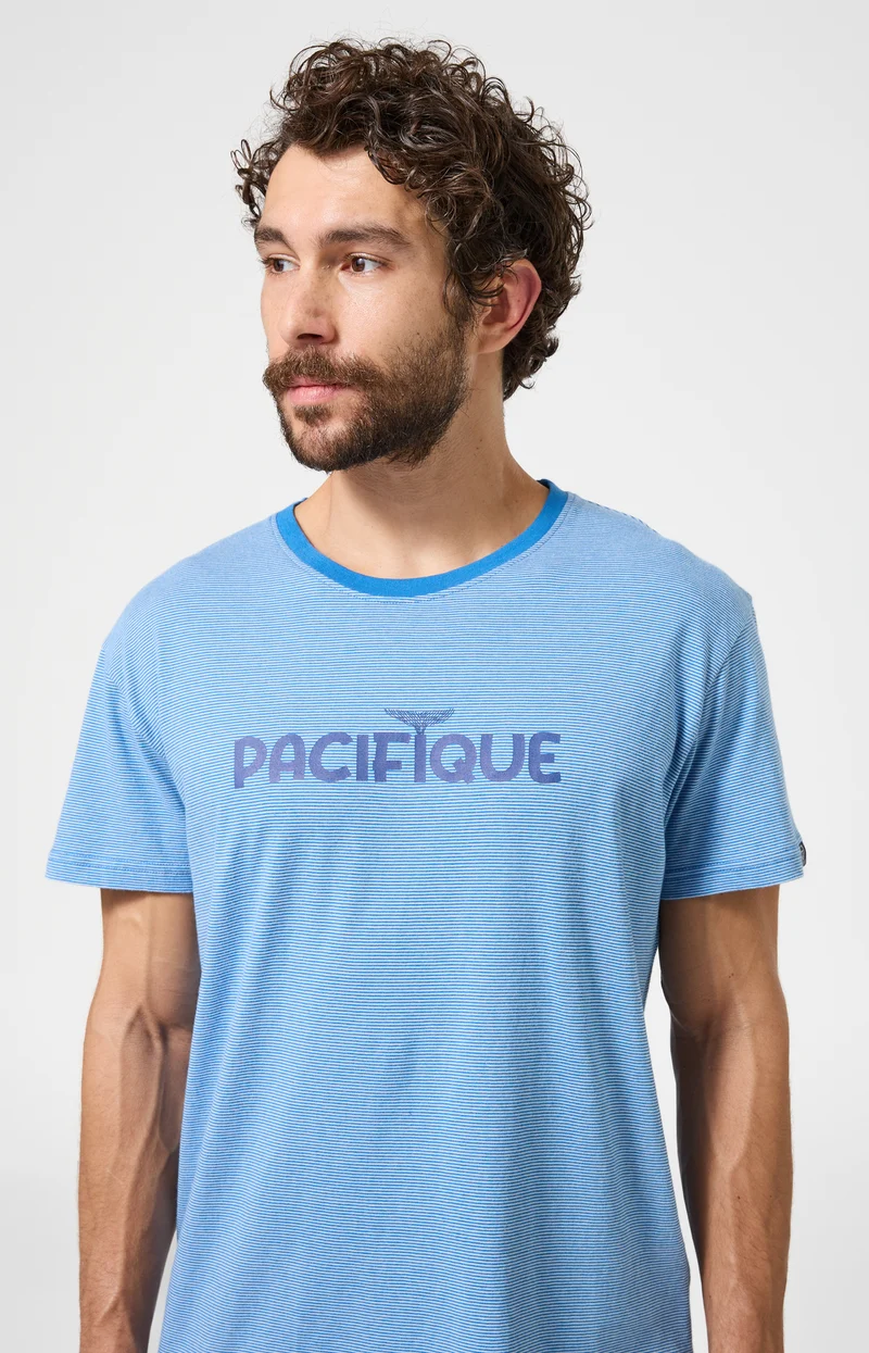 Pyjashort en jersey de coton léger - Pacifique