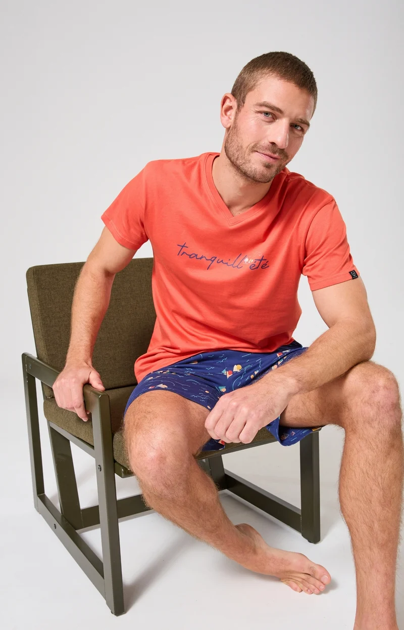 Pyjashort en jersey de coton léger - Tranquill'été