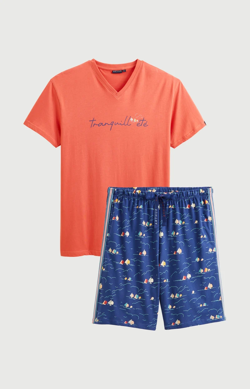 Pyjashort en jersey de coton léger - Tranquill'été