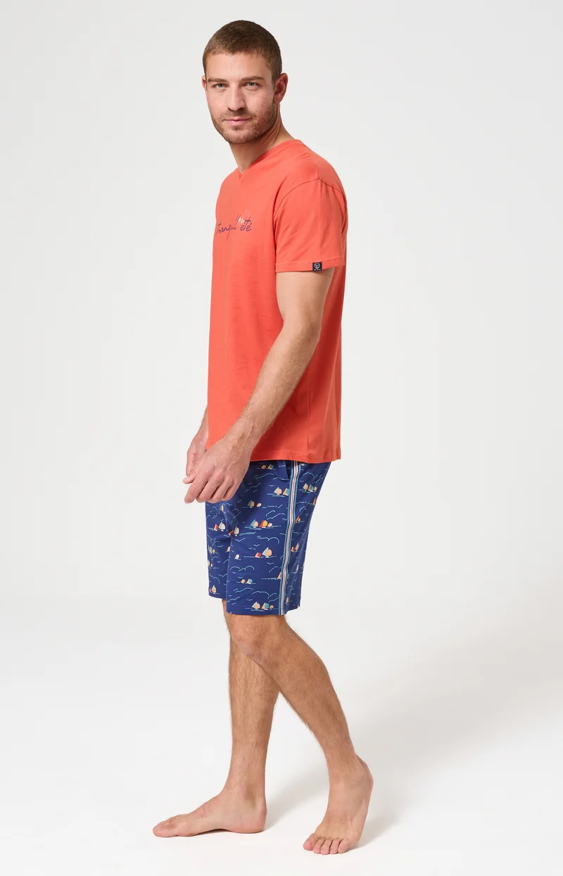 Pyjashort en jersey de coton léger - Tranquill'été
