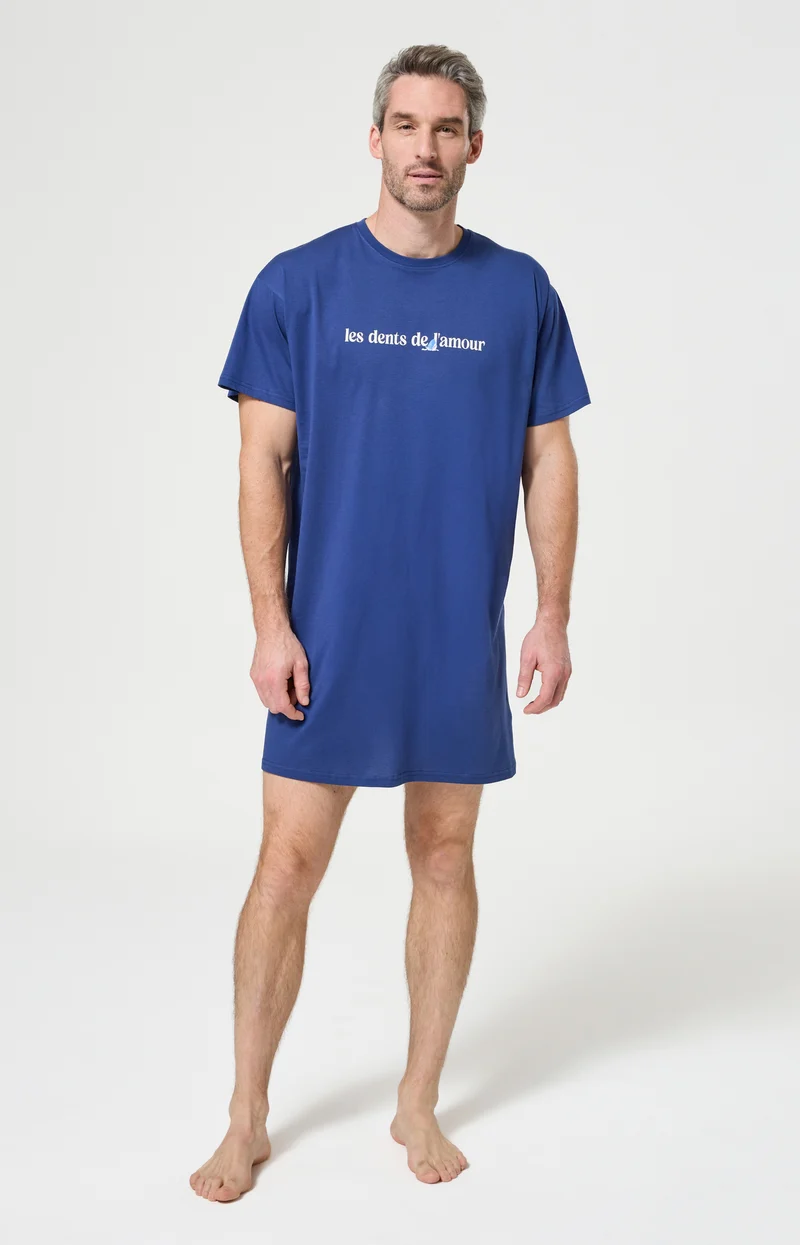 Maxi Tee-Shirt en jersey de coton léger - Les dents de l'amour