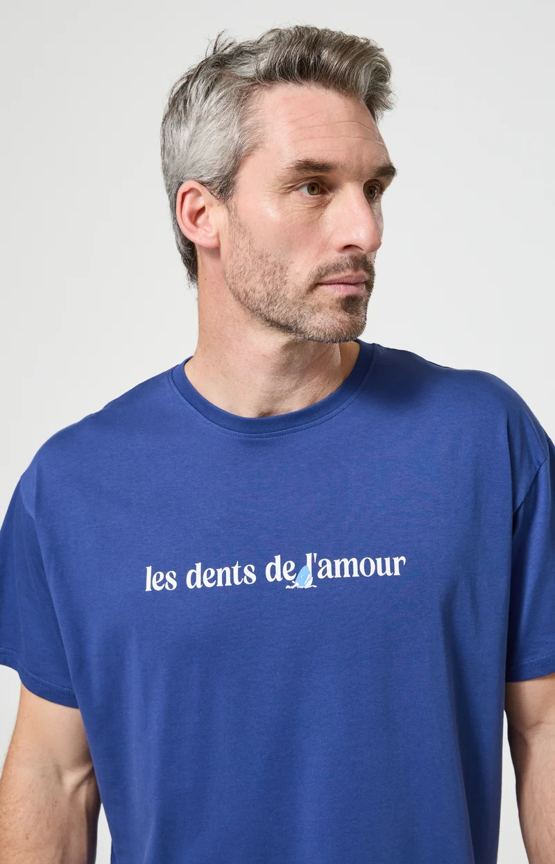 Maxi Tee-Shirt en jersey de coton léger - Les dents de l'amour