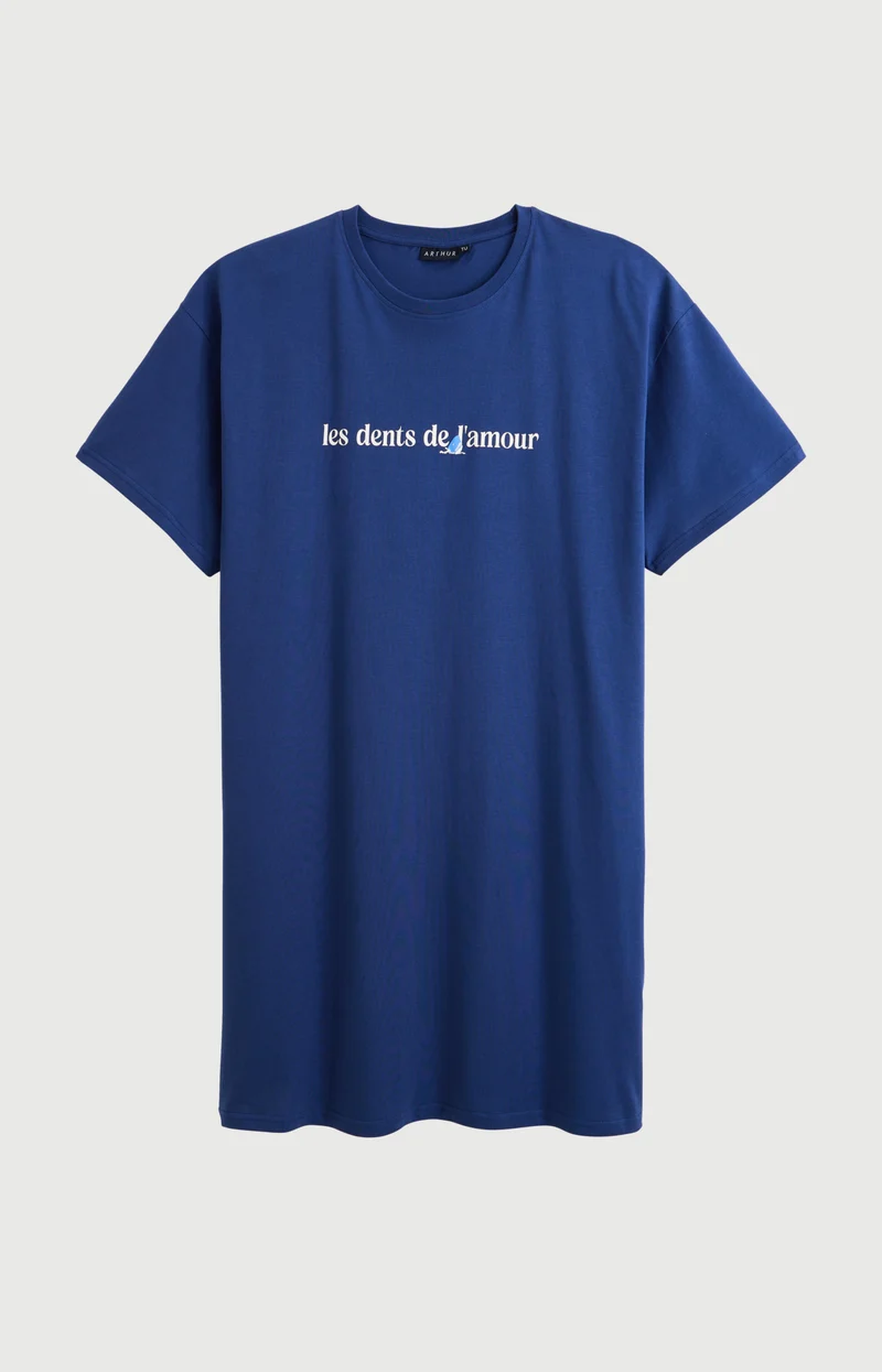 Maxi Tee-Shirt en jersey de coton léger - Les dents de l'amour