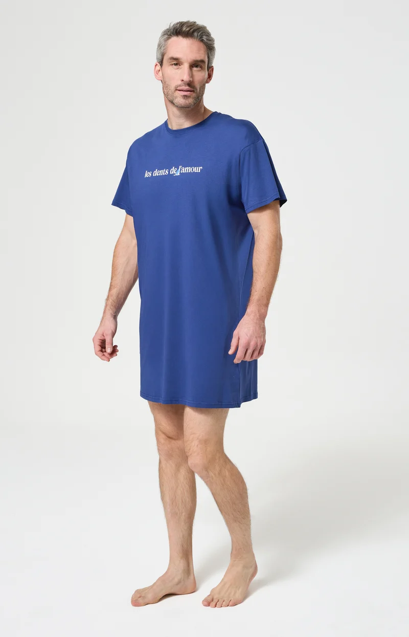 Maxi Tee-Shirt en jersey de coton léger - Les dents de l'amour