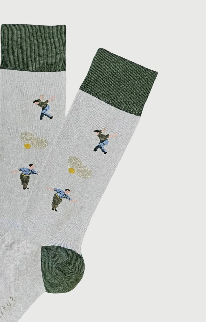 Chaussettes en coton - Pétanque Ciel