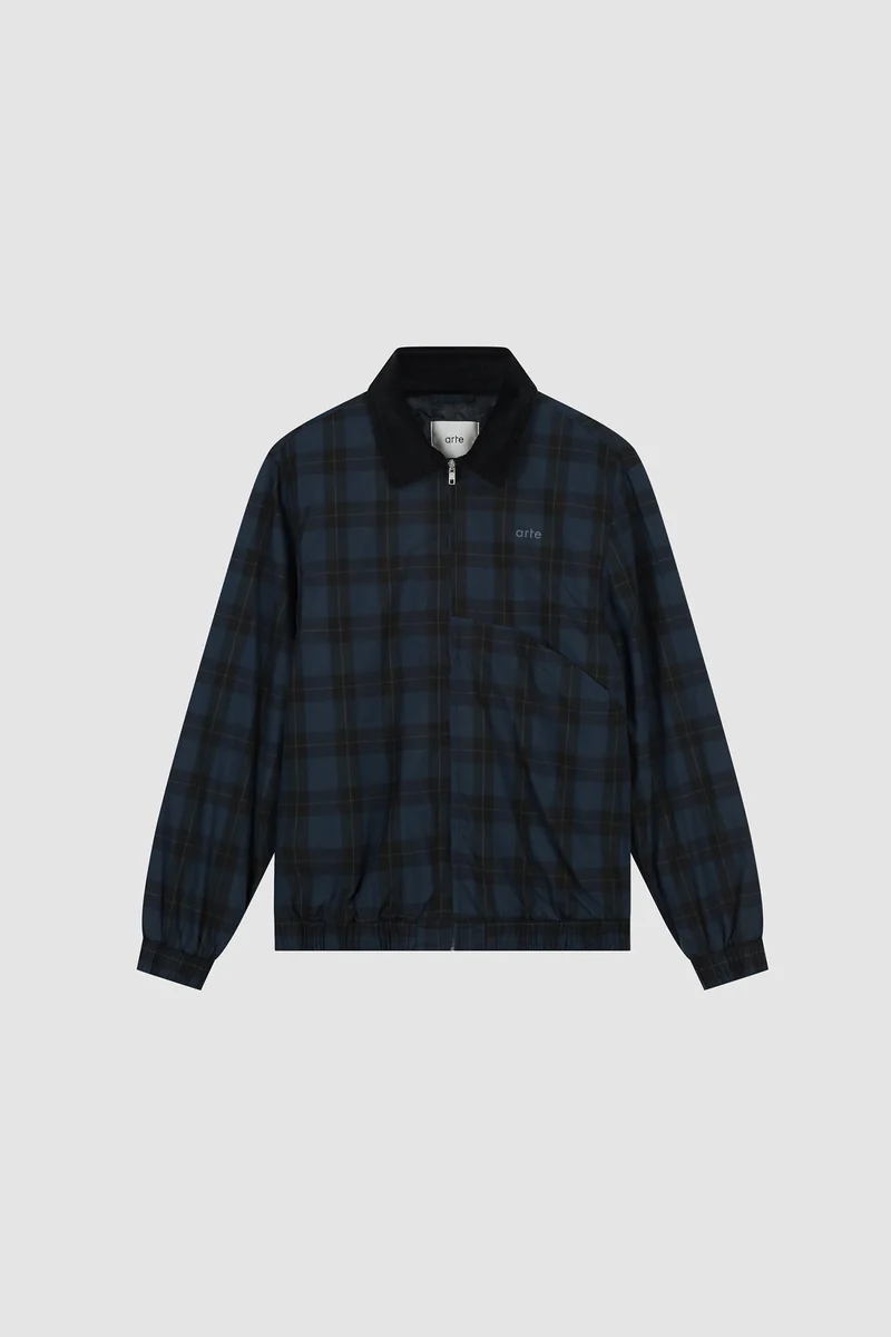 Arte Antwerp ARC PLAID JACKET Black