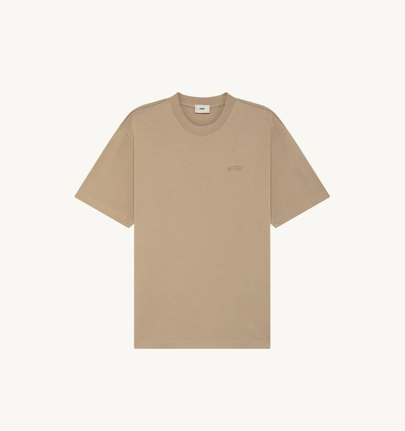 AUTRY T-SHIRT AVEC LOGO TON SUR TON UNISEX BEIGE