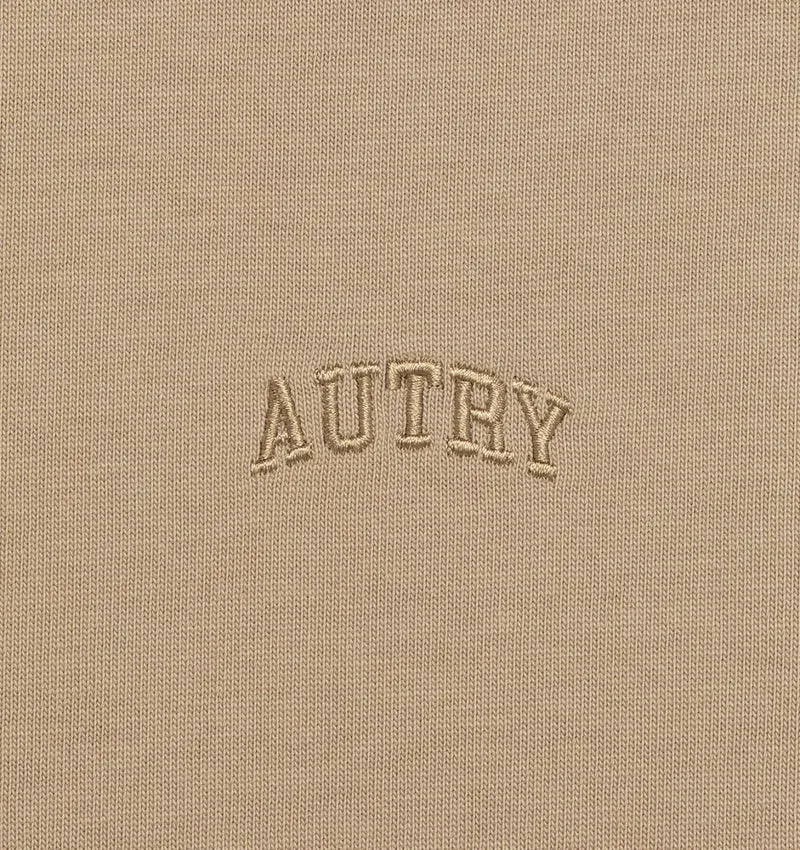 AUTRY T-SHIRT AVEC LOGO TON SUR TON UNISEX BEIGE