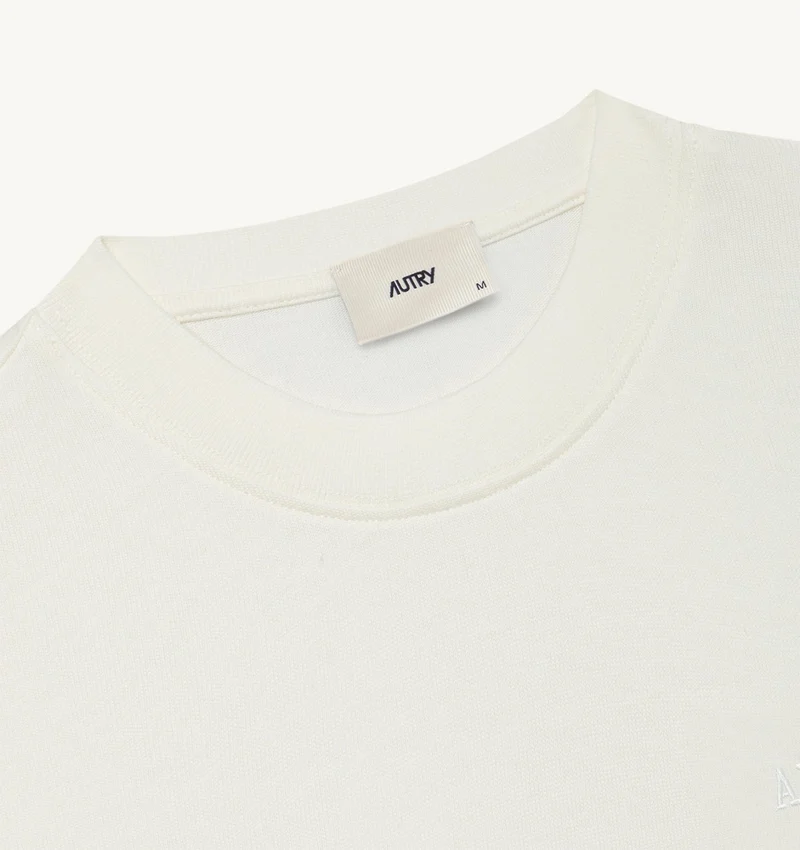 AUTRY T-SHIRT AVEC LOGO TON SUR TON UNISEX ALABATRE