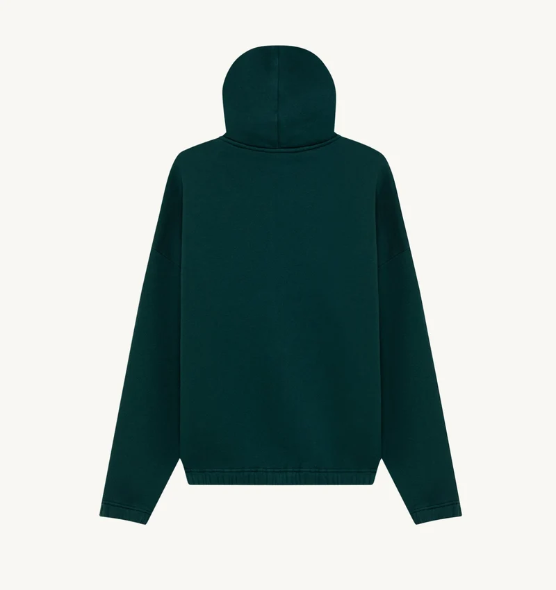 AUTRY SWEAT À CAPUCHE ZIPPÉ UNISEXE VERT