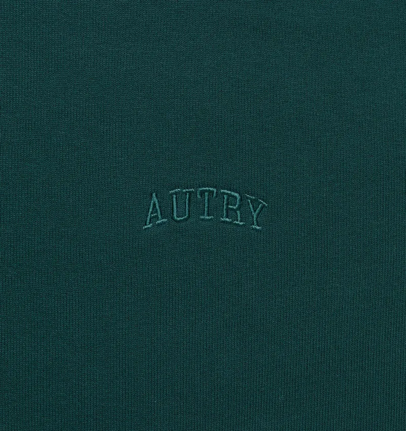 AUTRY SWEAT À CAPUCHE ZIPPÉ UNISEXE VERT