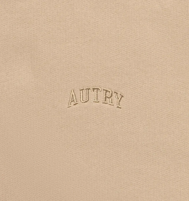 AUTRY SWEAT À CAPUCHE ZIPPÉ UNISEXE BEIGE