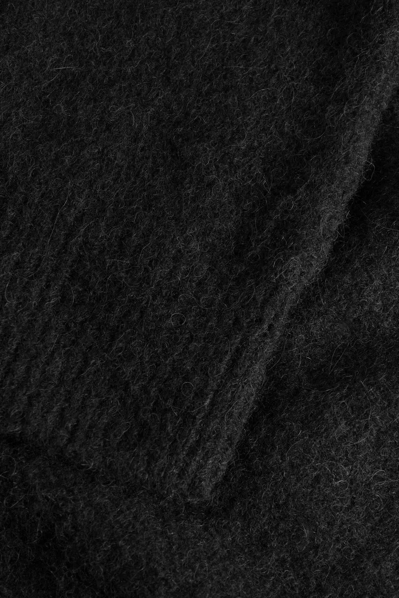 Rasmus Brushed V-Neck Sweater Black