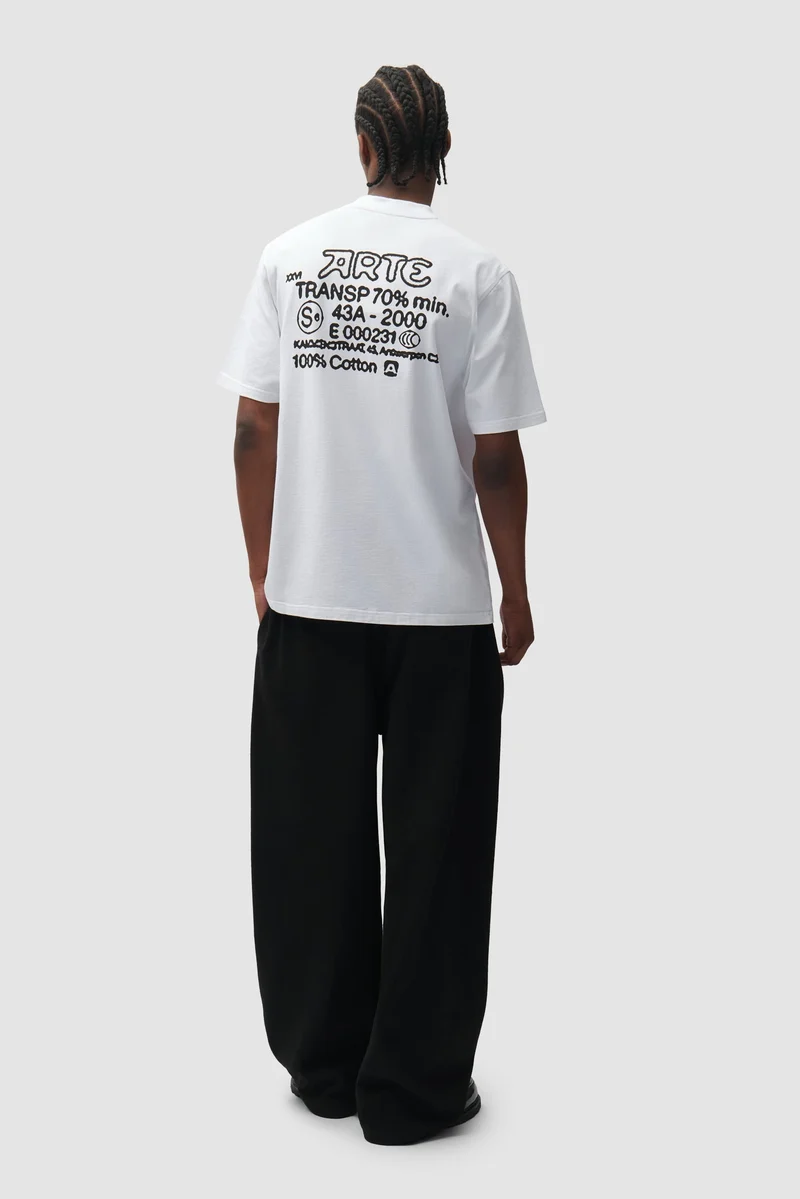 Arte Antwerp SERIAL STAMP S/S TEE White