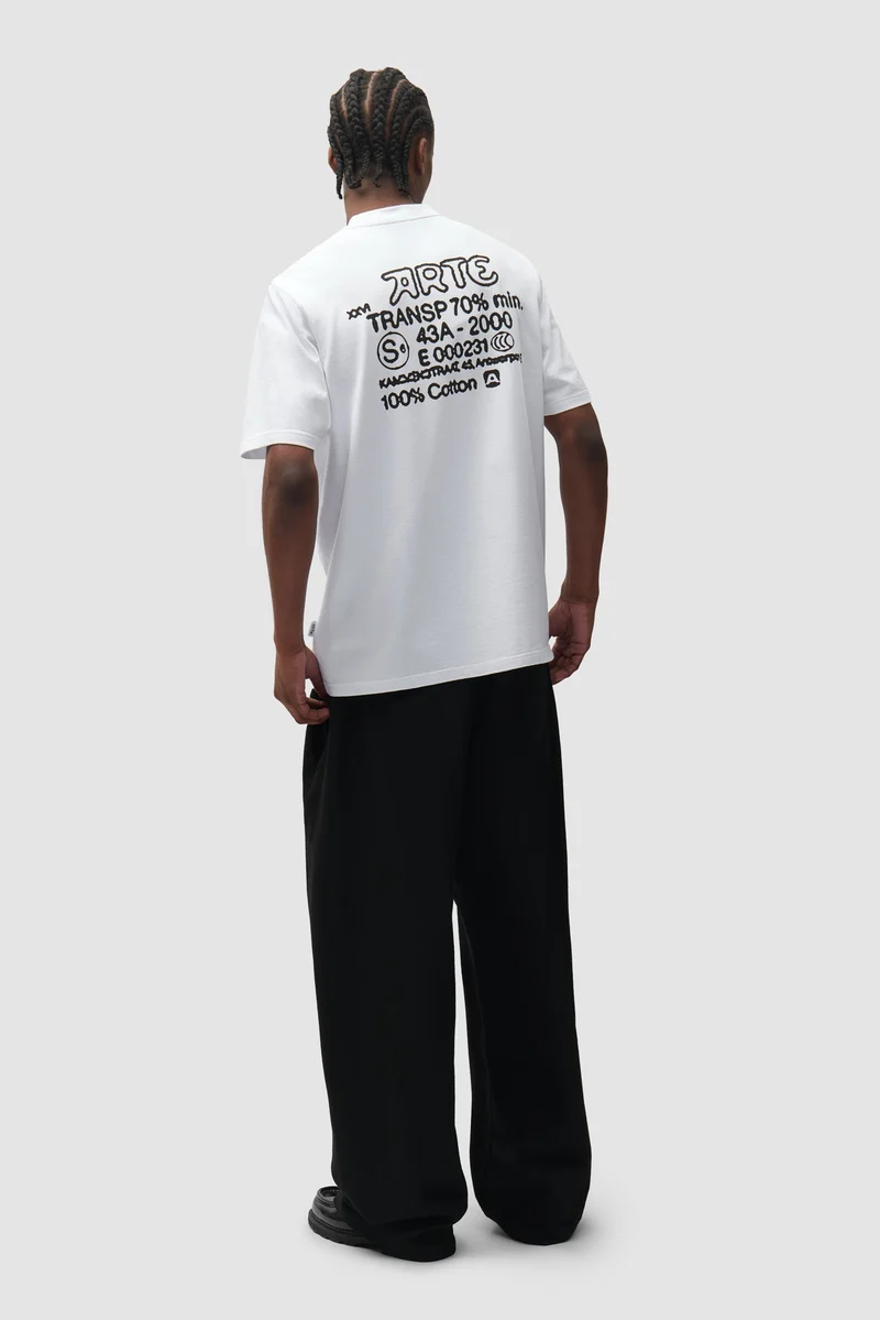 Arte Antwerp SERIAL STAMP S/S TEE White