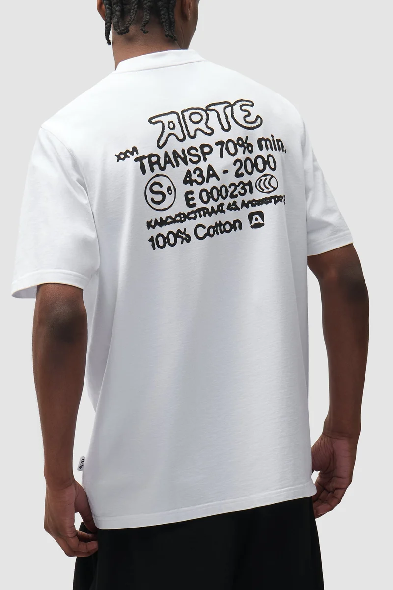 Arte Antwerp SERIAL STAMP S/S TEE White
