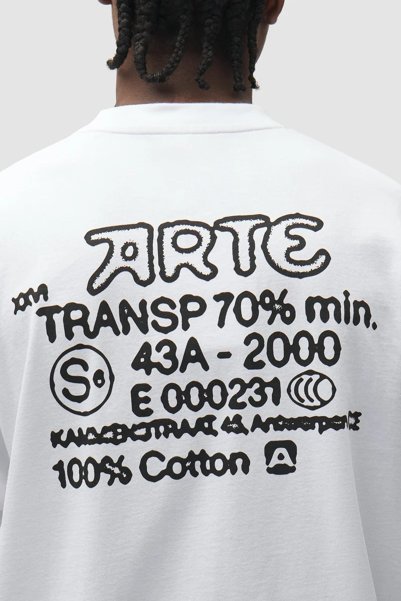 Arte Antwerp SERIAL STAMP S/S TEE White