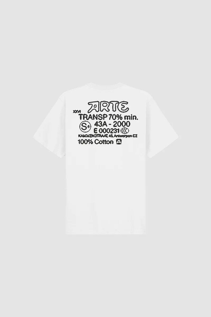 Arte Antwerp SERIAL STAMP S/S TEE White