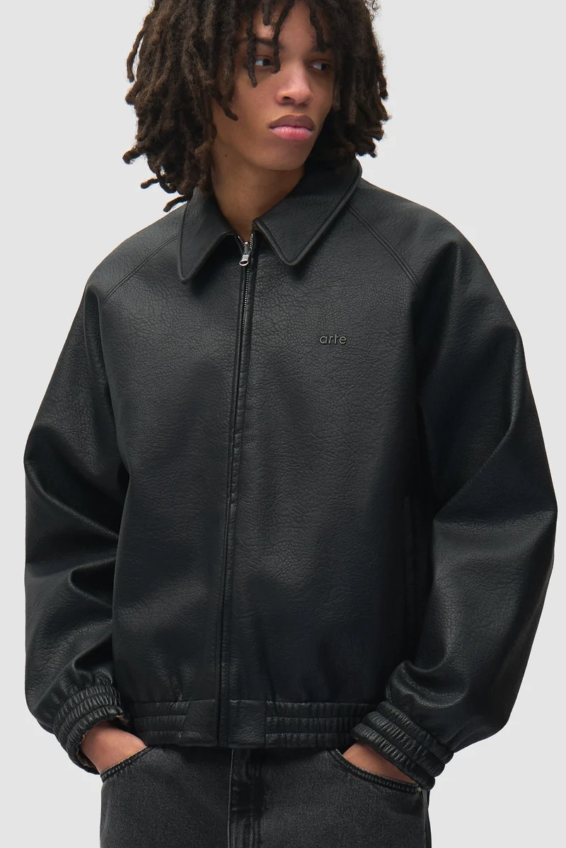 Arte Antwerp REVER LEATHER UNIFORM JACKET Black