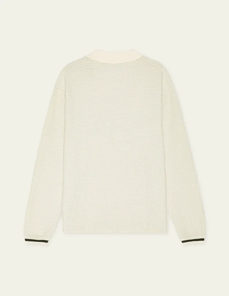 Les Deux WAFFLE LS FOOTBALL JERSEY Ivory