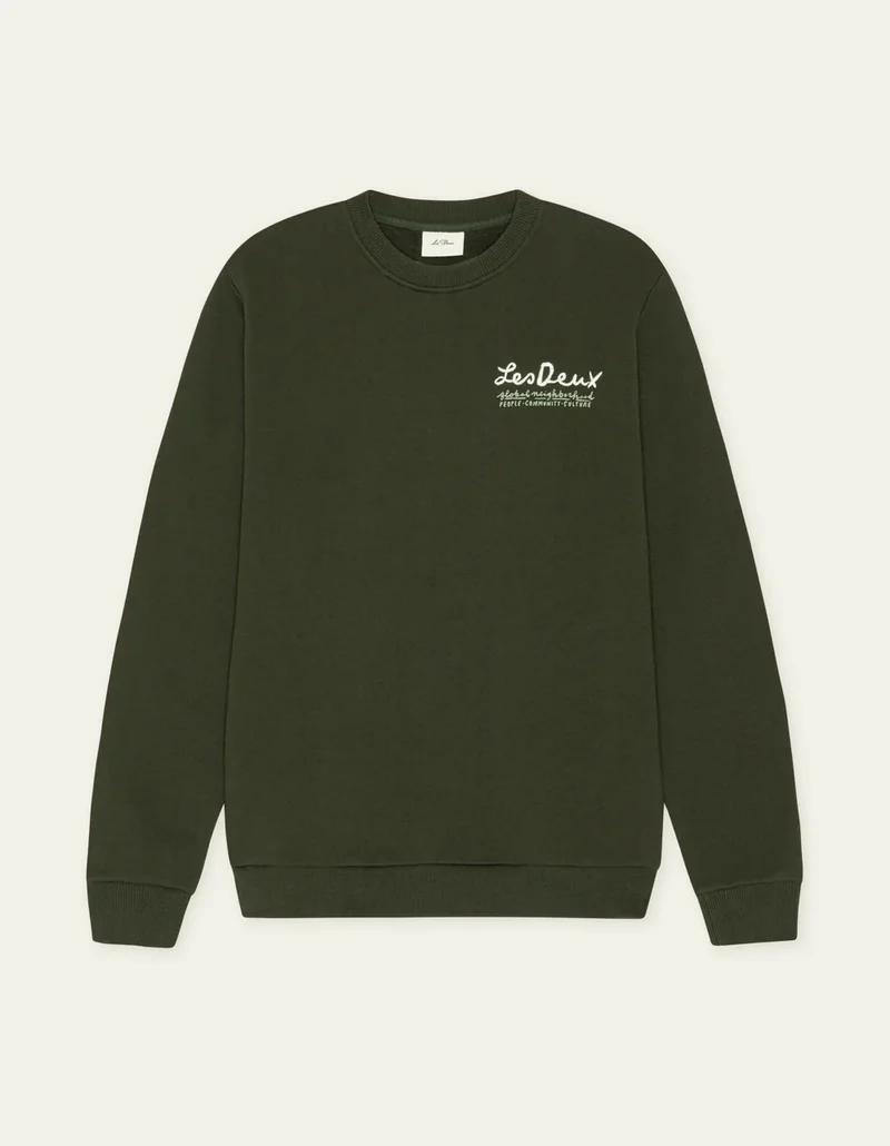 Les Deux RURAL SWEATSHIRT Rosin Green