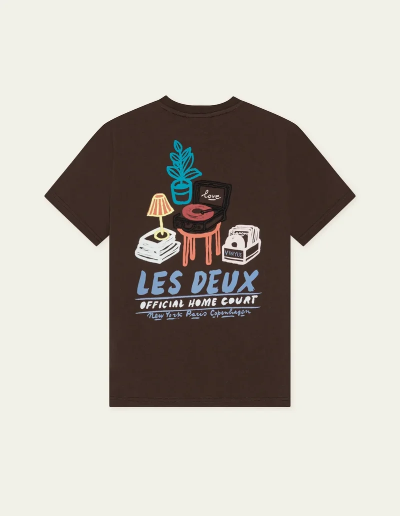 Les Deux RECORD S/S TEE Mole Brown