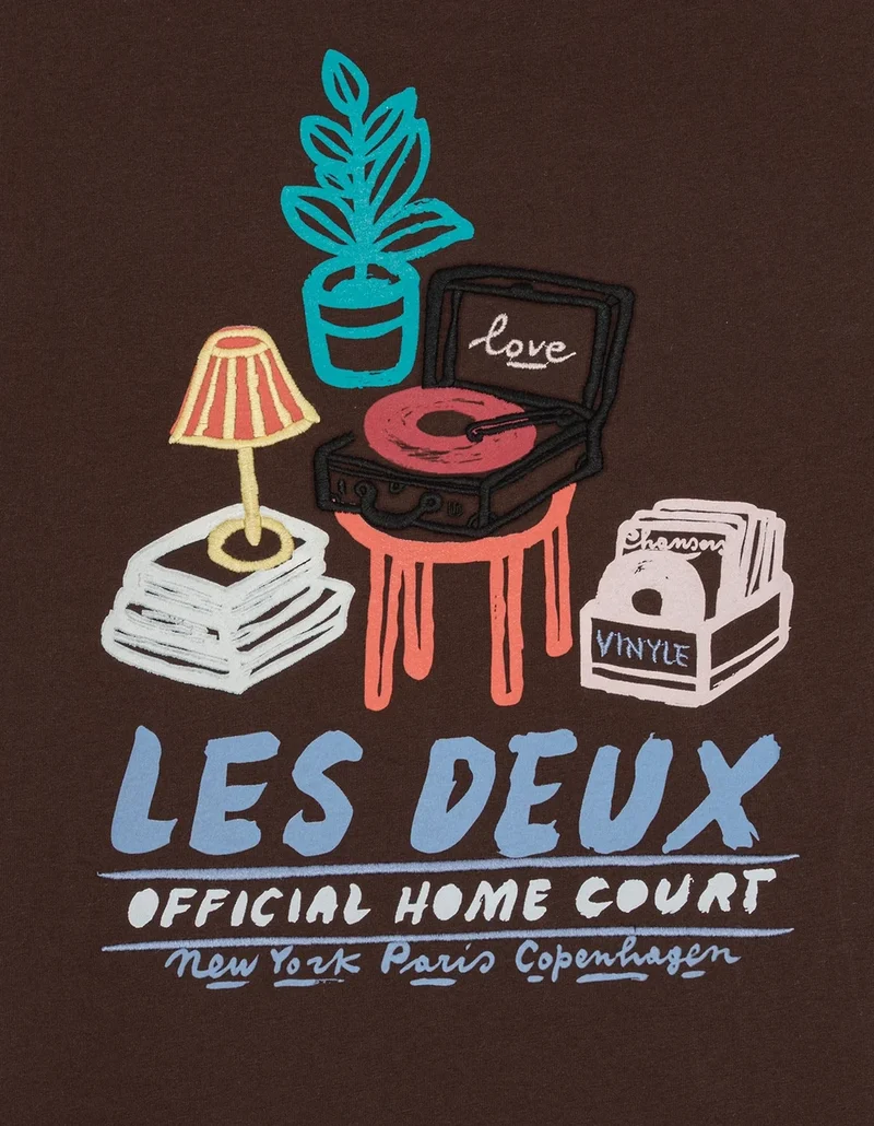 Les Deux RECORD S/S TEE Mole Brown