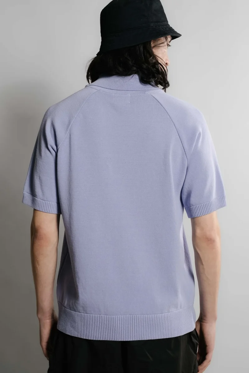 Nitto knitwear - SEVAN polo - violet