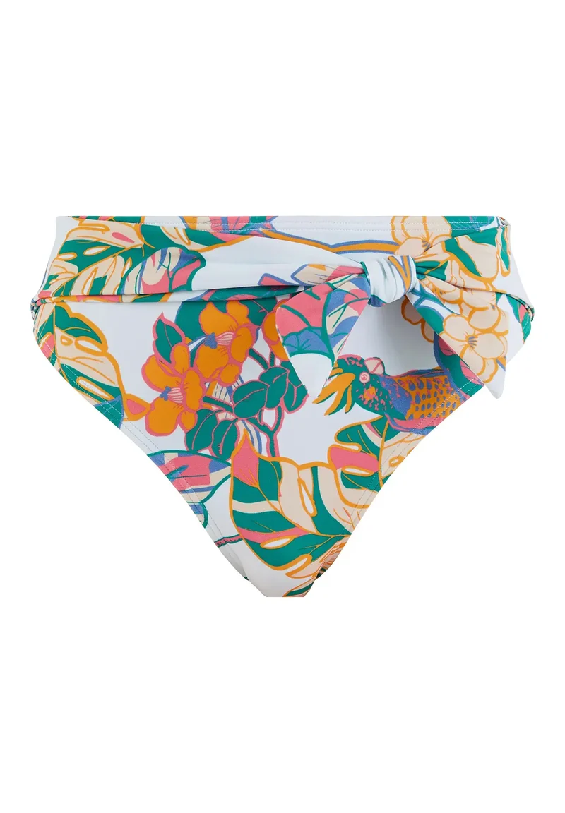 Slip de bain Fidji Imprimé Exotique Blanc