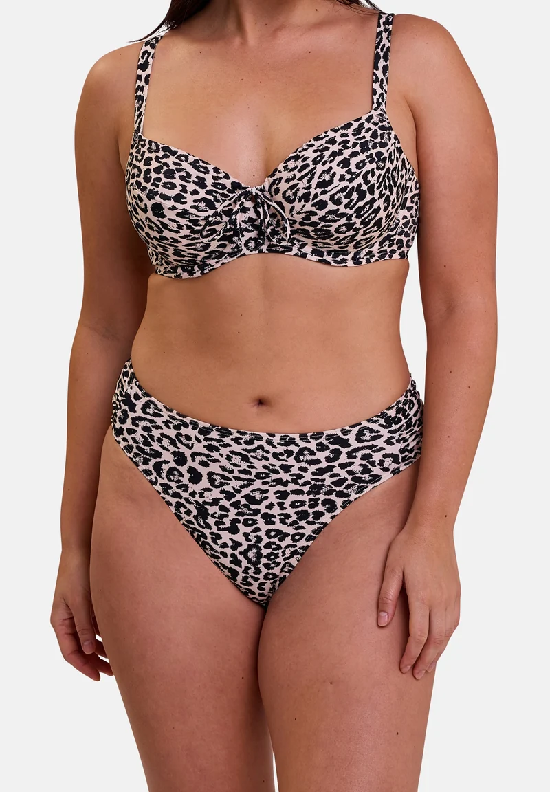 Slip de bain Samoa Imprimé peau de bête fond lin